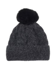 Cappello Donna Guess Knitted Beanie Coal Black