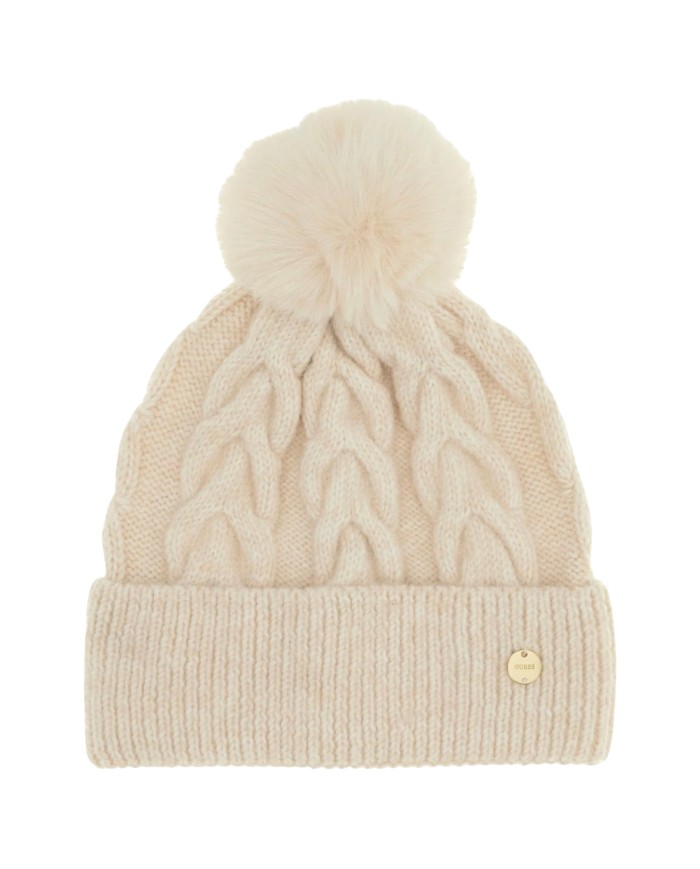 Cappello Donna Guess Knitted Beanie White Cream