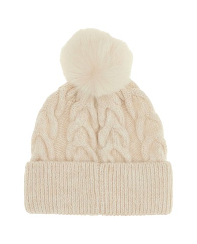 Cappello Donna Guess Knitted Beanie White Cream