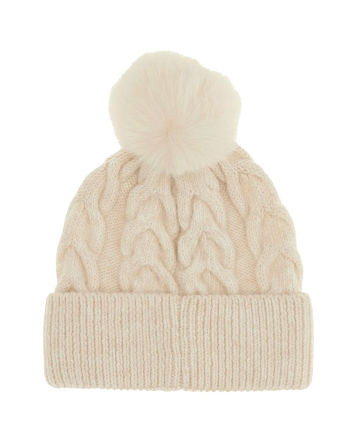 Cappello Donna Guess Knitted Beanie White Cream