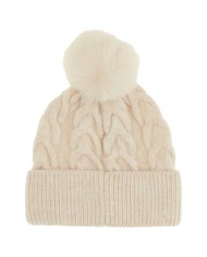 Cappello Donna Guess Knitted Beanie White Cream