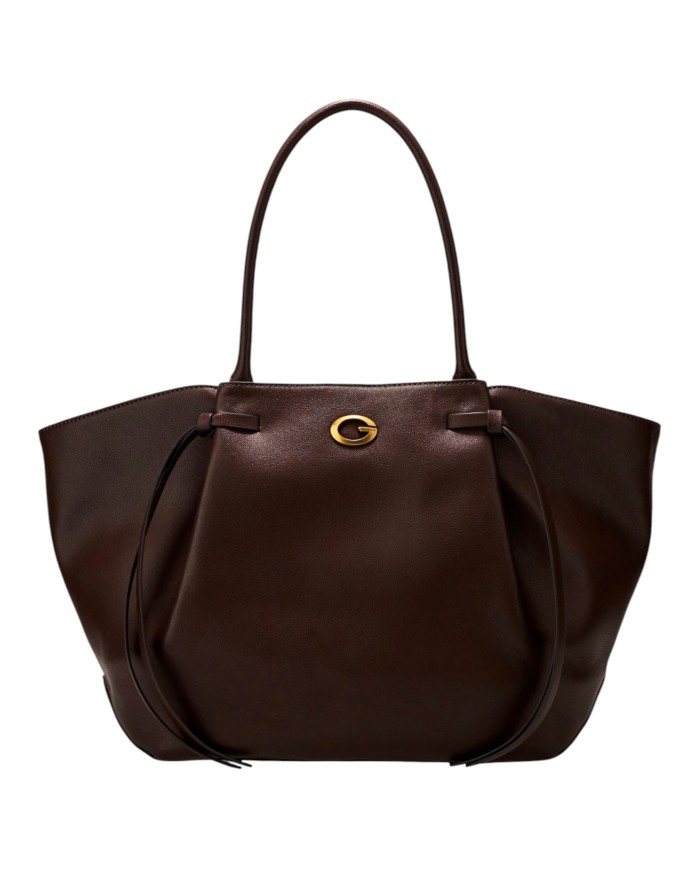 Shopper Donna Guess Tote Allegra G Logo Leather Brown