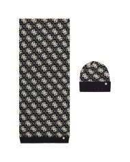 Sciarpa E Cappello Donna Guess Box 4 G Logo Black