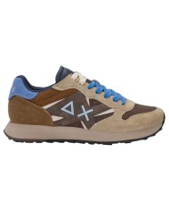 Scarpe Uomo Sun 68 Jaki Winter Mesh Suede Leather Volpe Brown