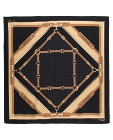 Foulard Donna Guess Scarf 120 x 120 Black Multi