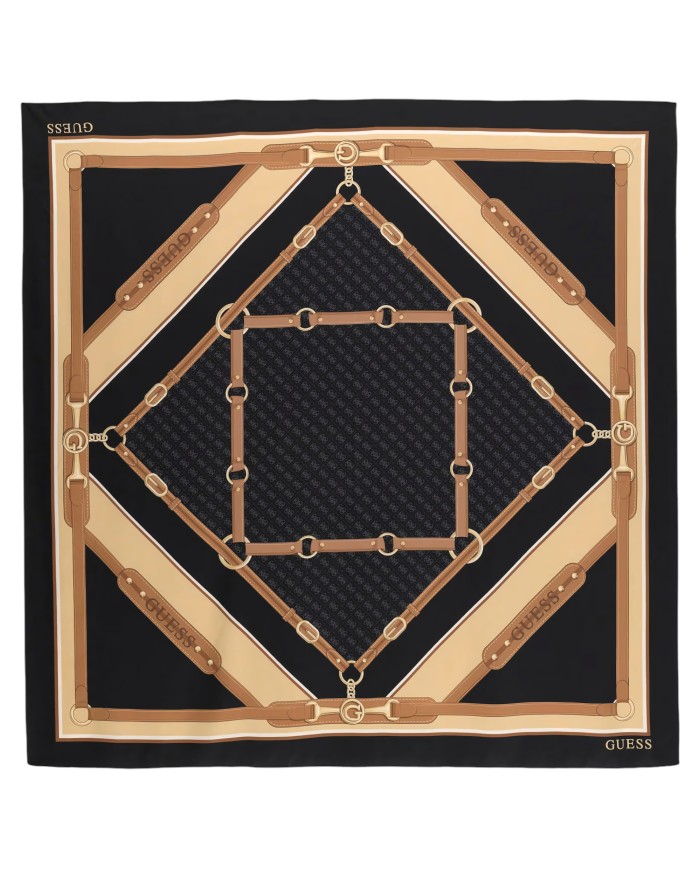Foulard Donna Guess Scarf 120 x 120 Black Multi