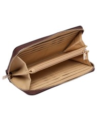 Portafoglio Donna Guess Melody Slg Wallet Leather Brown