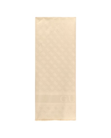 Sciarpa Donna Guess Samantha 4 G Logo 70 x 180 Latte Beige