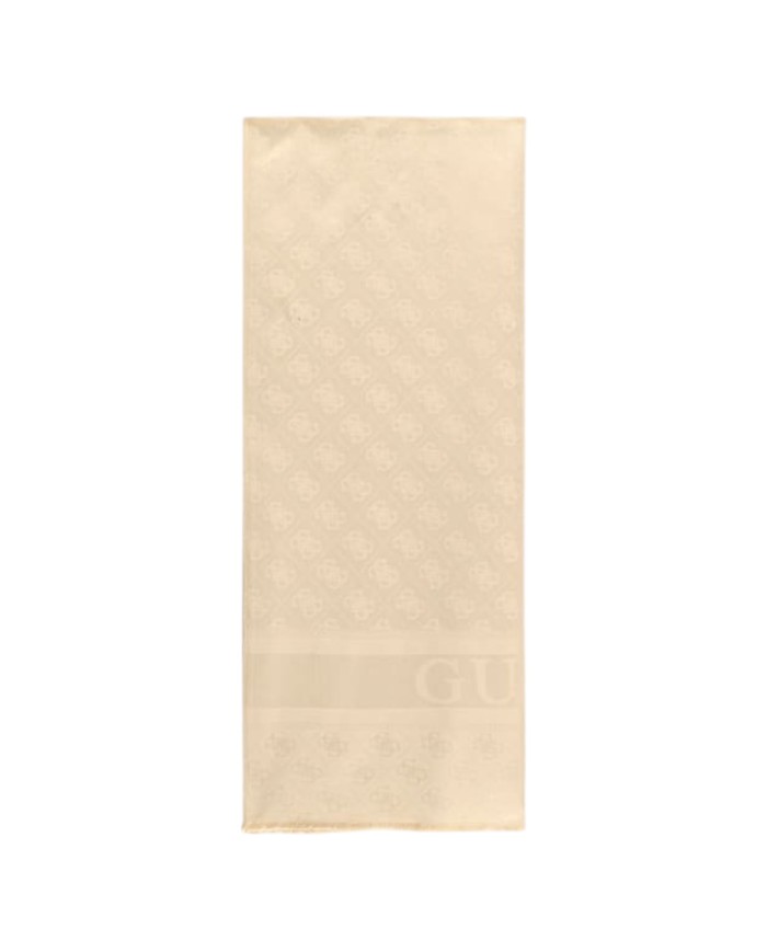 Sciarpa Donna Guess Samantha 4 G Logo 70 x 180 Latte Beige