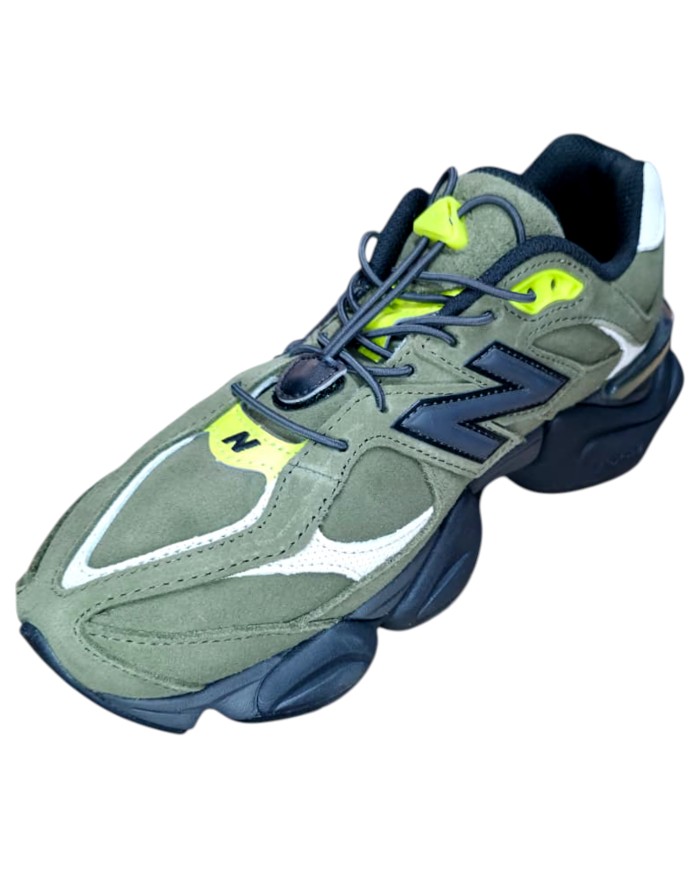 Sneakers New Balance Uomo 9060 Suede Mesh Wakame Angora Green