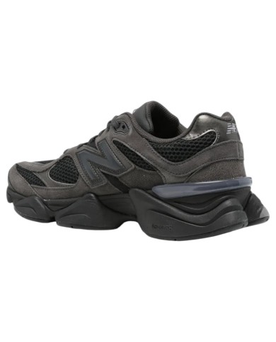 Sneakers New Balance Uomo 9060 Suede Mesh Black Neptune Grey