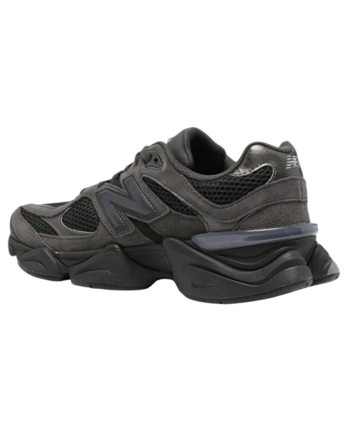 Sneakers New Balance Uomo 9060 Suede Mesh Black Neptune Grey