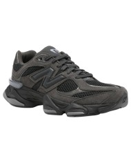Sneakers New Balance Uomo 9060 Suede Mesh Black Neptune Grey