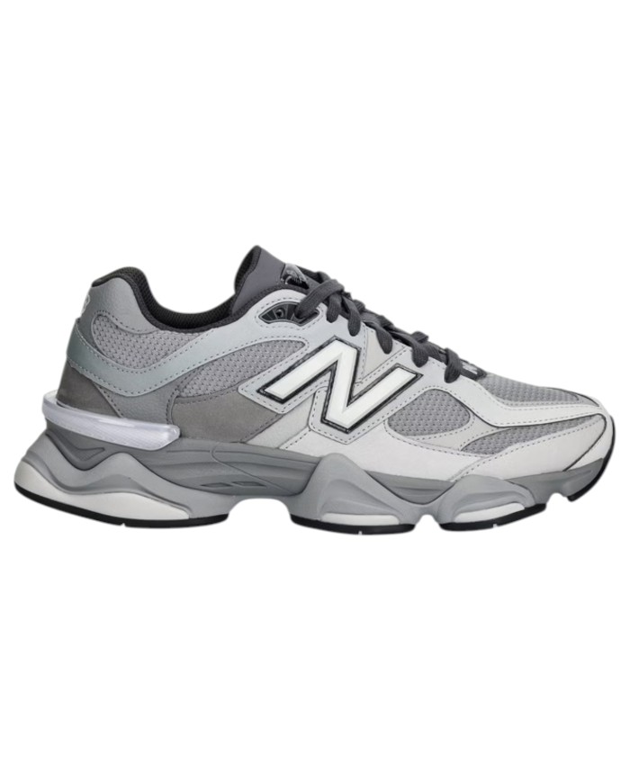 Sneakers New Balance Uomo 9060 Leather Suede Mesh Slate Harbor Grey