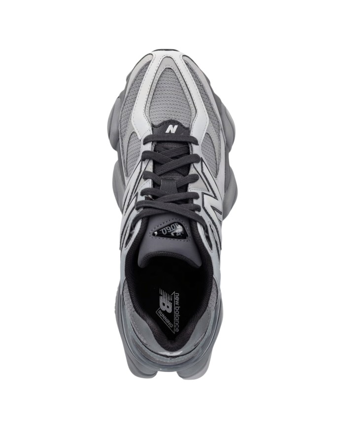 Sneakers New Balance Uomo 9060 Leather Suede Mesh Slate Harbor Grey