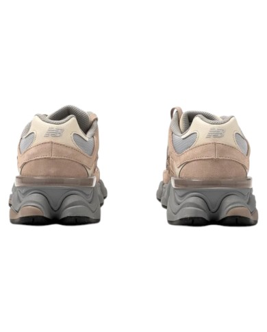 Sneakers New Balance Uomo 9060 Leather Suede Mesh Driftwood Brighton Grey Sand