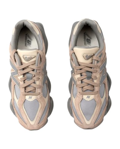 Sneakers New Balance Uomo 9060 Leather Suede Mesh Driftwood Brighton Grey Sand