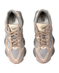 Sneakers New Balance Uomo 9060 Leather Suede Mesh Driftwood Brighton Grey Sand