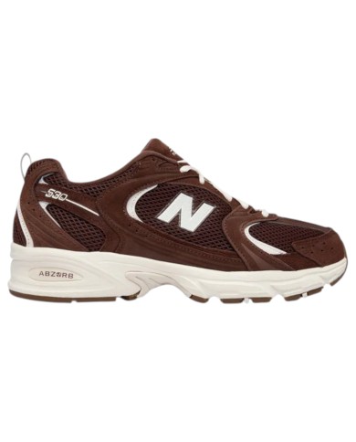 Sneakers Unisex New Balance Uomo 530 Donna Suede Mesh Pumpernickel Sea Salt Brown