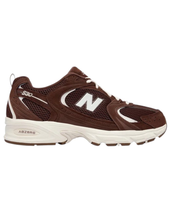 Sneakers Unisex New Balance Uomo 530 Donna Suede Mesh Pumpernickel Sea Salt Brown