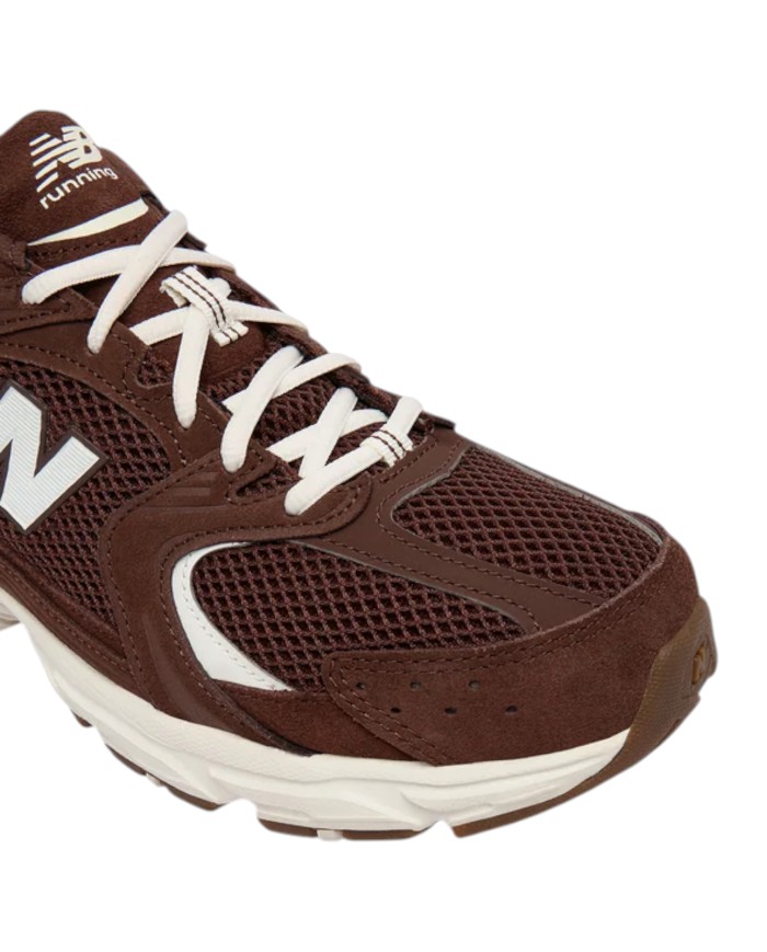 Sneakers Unisex New Balance Uomo 530 Donna Suede Mesh Pumpernickel Sea Salt Brown