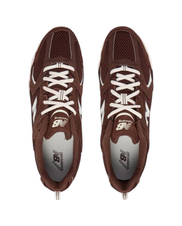Sneakers Unisex New Balance Uomo 530 Donna Suede Mesh Pumpernickel Sea Salt Brown