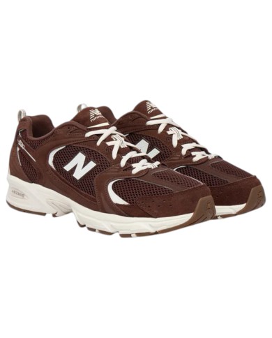 Sneakers Unisex New Balance Uomo 530 Donna Suede Mesh Pumpernickel Sea Salt Brown
