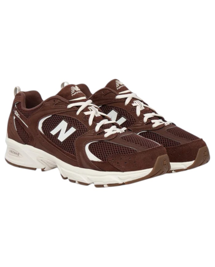 Sneakers Unisex New Balance Uomo 530 Donna Suede Mesh Pumpernickel Sea Salt Brown