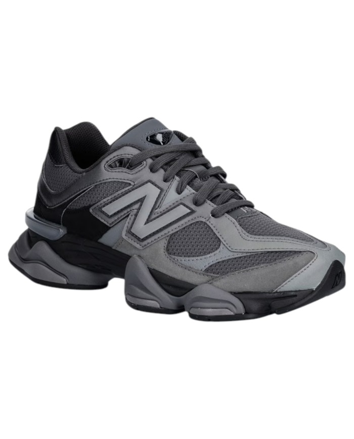 Sneakers New Balance Uomo 9060 Leather Mesh Black Castlerock