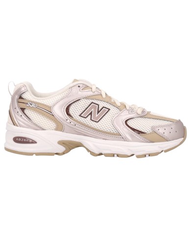 Sneakers New Balance Donna 530 Suede Mesh Pumpernickel Stoneware White