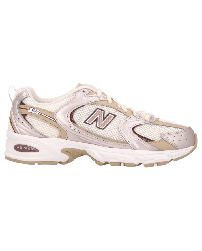 Sneakers New Balance Donna 530 Suede Mesh Pumpernickel Stoneware White