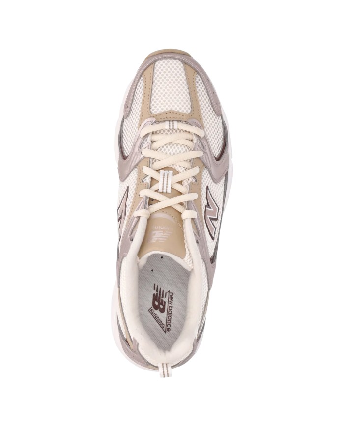 Sneakers New Balance Donna 530 Suede Mesh Pumpernickel Stoneware White