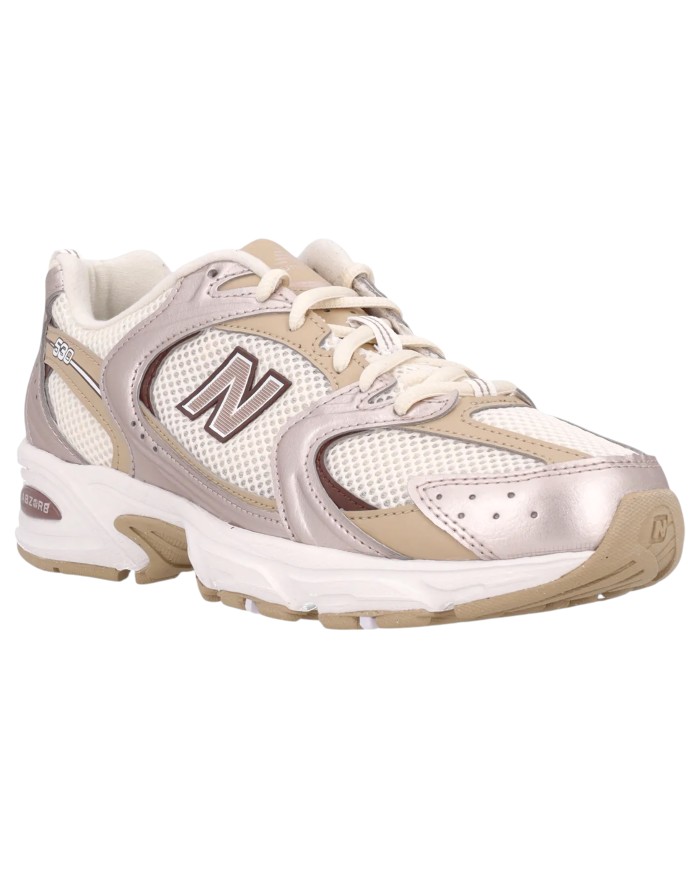 Sneakers New Balance Donna 530 Suede Mesh Pumpernickel Stoneware White