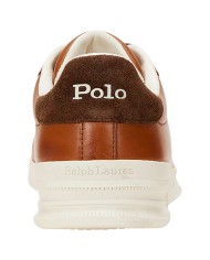 Sneaker Uomo Ralph Lauren Heritage Court II Leather Cognac Tan