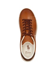 Sneaker Uomo Ralph Lauren Heritage Court II Leather Cognac Tan