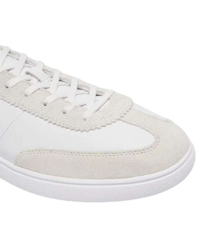 Sneaker Uomo Ralph Lauren Bedford Rib Leather White Blue